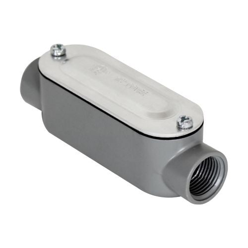 Orbit C-100AS Type C AL Threaded Conduit Body 1" Stamped Aluminum Cover With Gasket