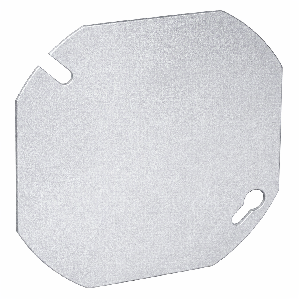 4" Flat Blank Octagonal Cover