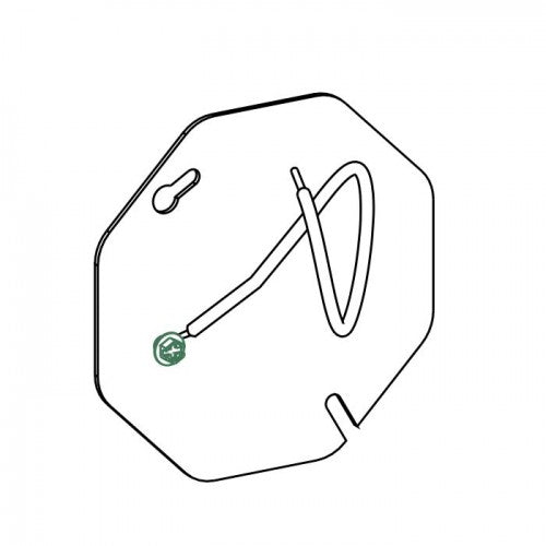 Orbit CB-B-PT 4" Octagon Concrete Box Blank Cover With 12" Pigtail - Galvanized