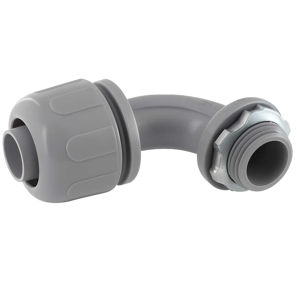 Malibu PowerSeal™ NMLT90 Non-Metallic Liquid Tight 90° Connector - Multiple Sizes