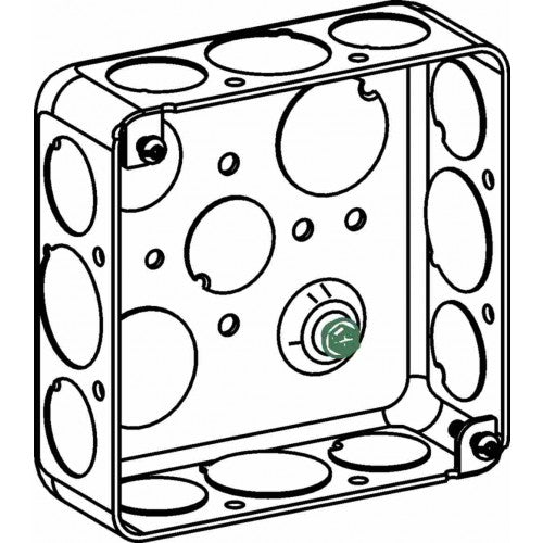 Orbit D4SB-50/75 4" Square Drawn Box 1-1/2" Deep 50/75 KO
