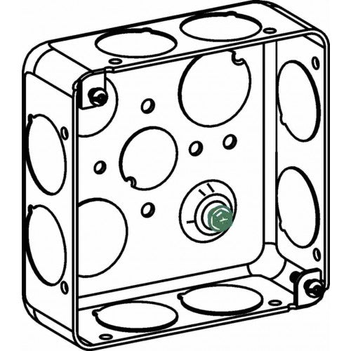 Orbit D4SB-75 4" Square Drawn Box 1-1/2" Deep 3/4" KO