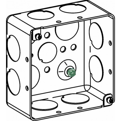 Orbit D4SDB-75 4" Square Drawn Box 2-1/8" Deep 3/4" KO