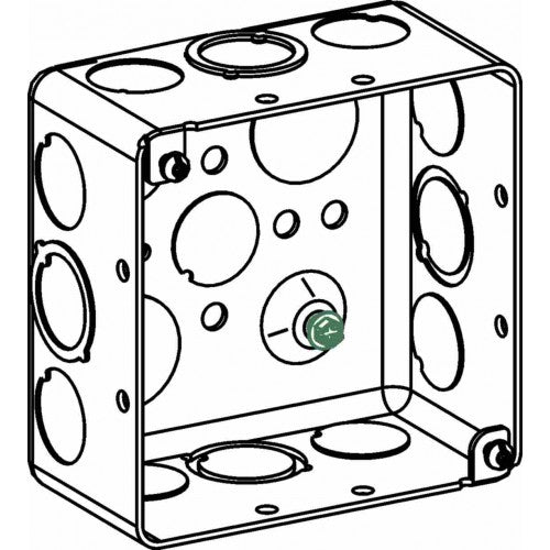 Orbit D4SDB-CKO 4" Square Drawn Box 2-1/8" Deep CKO