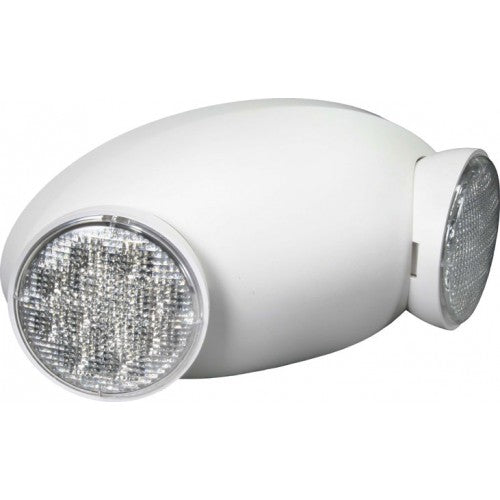 Orbit EL2HM-LED-W-HO Micro Two-Head LED Adjustable Emergency Light, White Housing, High Output 