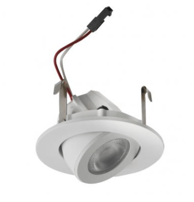 ELCO Lighting E218C1830W 2" Round LED High - Lumen Adjustable Light Engine 3000K, 1100lm - White Finish - Sonic Electric