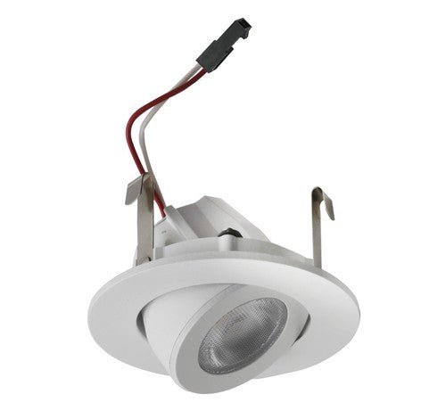 ELCO Lighting E218C18SDW 2" Round LED High - Lumen Adjustable Light Engine SunsetK, 800lm - White Finish - Sonic Electric