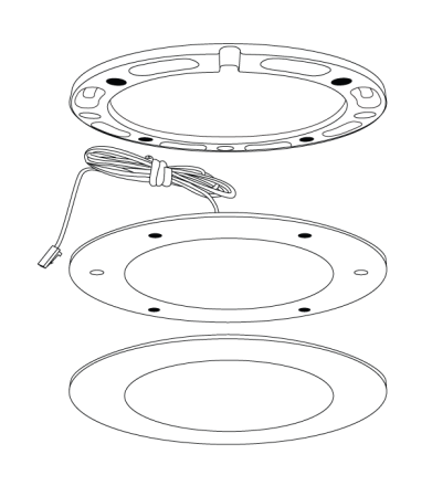 Elco Lighting E261BZ Sedum Mini Super Slim Round Undercabinet LED Puck Lights, 3000K, 170lm, 2.2W - Bronze Finish - Sonic Electric
