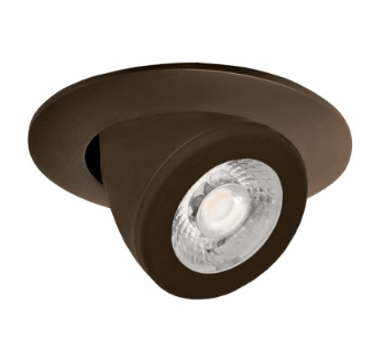Elco Lighting E2L97NF27BZ 2" Round Pull - down Teak Led Light Engine, 10.5 to 12.5W, 2700k, 28 Deg - Bronze Finish - Sonic Electric