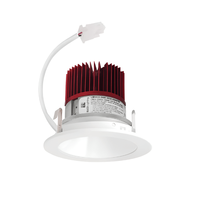Elco Lighting E410C1627BB2 4" LED Light Engine with Reflector Trim, 18W, 1600lm, 2700K, 60° Beam - Black Finish - Sonic Electric