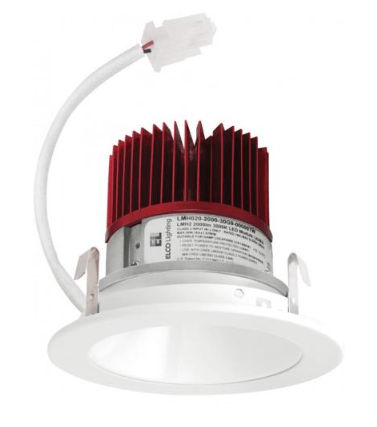 Elco Lighting E410C1635MW2 4" LED Light Engine with Reflector Trim, 18W, 3500K, 1600lm, Beam Angle 60°, Gen 2 - Matte White Finish Finish - Sonic Electric