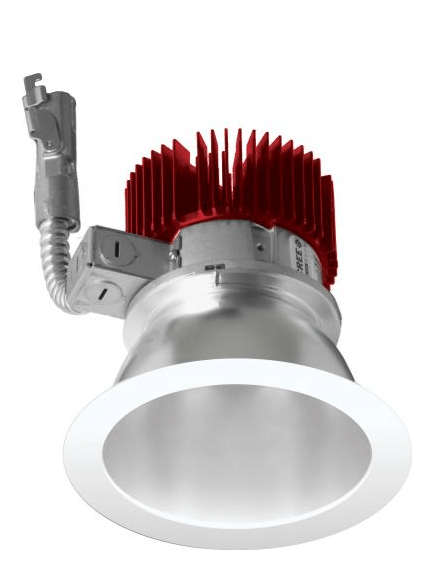 ELCO Lighting E410L0830W2 4" Reflector LED Light Engine Trims 8.8W, 3000K, 850lm, 60 Deg - White Finish - Sonic Electric