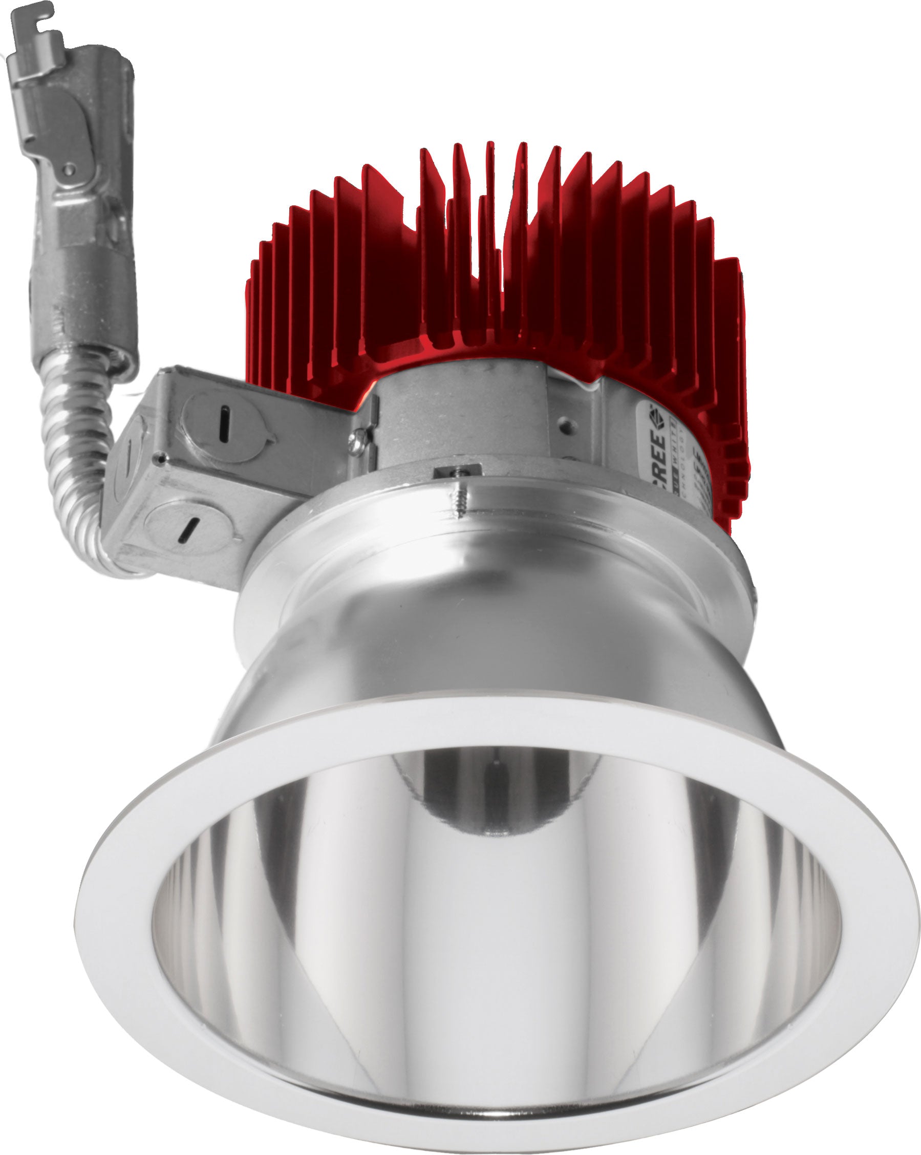 Elco Lighting E410L3040C2 4" Reflector LED Light Engine Trims, 31W, 3000lm, 4000K, 60° - Chrome Finish - Sonic Electric