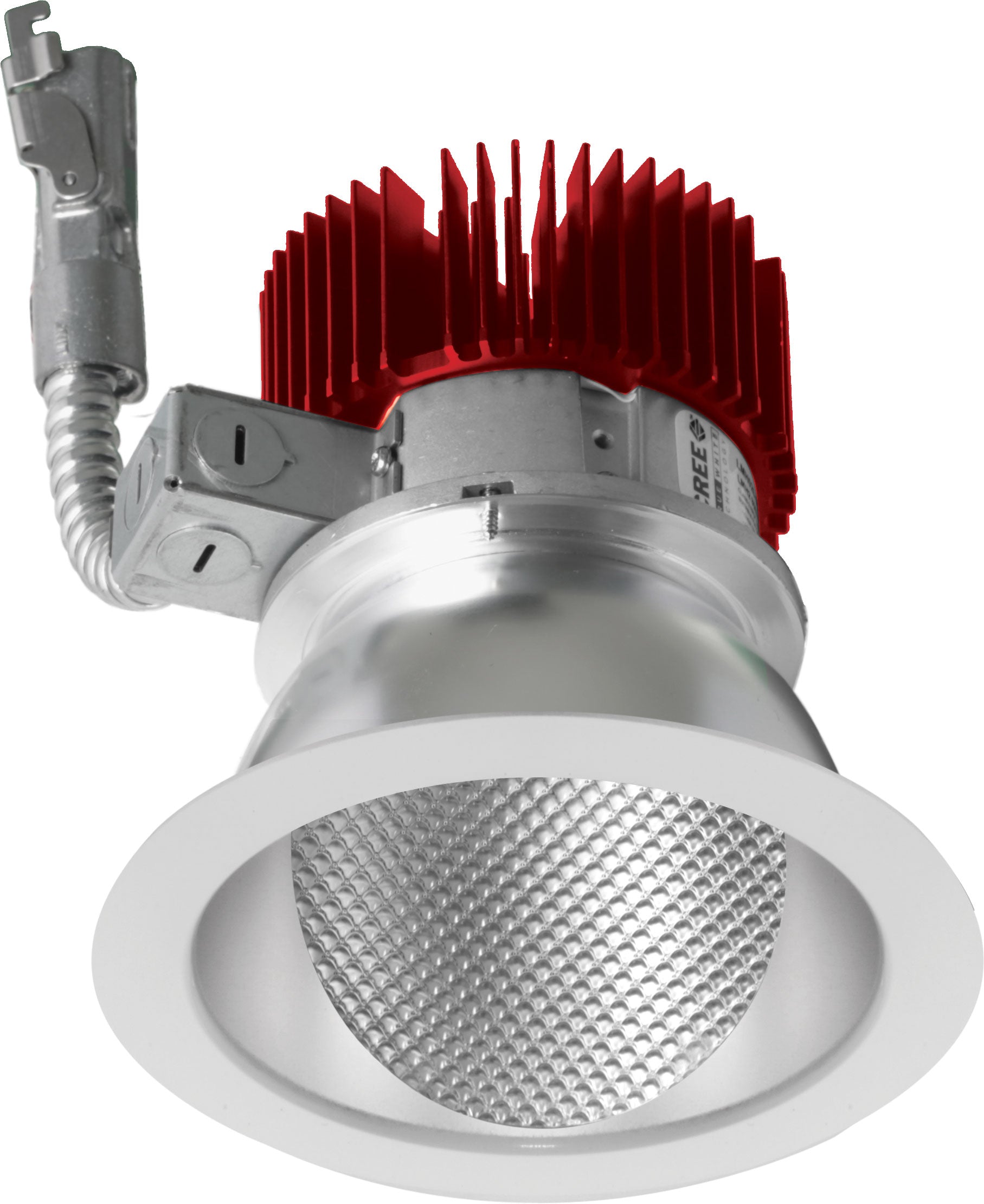 ELCO Lighting E411L20SDHW 4 Inch LED Light Engine with Wall Wash Trim Haze with White Trim, Sunset, 2000lm, Generation 2 - Sonic Electric