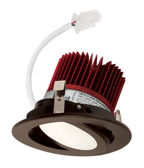 Elco Lighting E418C1240BZ 4" LED Light Engine with Adjustable Trim, 4000K - Bronze Finish - Sonic Electric