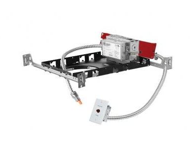 Elco Lighting E4LFU08D2 - EM1 4" New Construction Plaster Frame with Driver, 12.5W, 850lm, 120 - 277V, Gen 2, Dimming 0 - 10VTriac/ELV (1% Dimming), 8W Emer. Backup - Sonic Electric