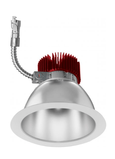 Elco Lighting E610L6050HW2 6" Reflector LED Light Engine Trims, 71.4W, 5000K, 6000lm, Beam Angle 60°, - Haze with White Trim Finish - Sonic Electric