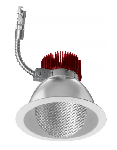Elco Lighting E611L4035W2 6" LED Light Engine with Wall Wash Trim, 36.8W, 3500K, 4000lm, Beam Angle 60° - White Finish - Sonic Electric