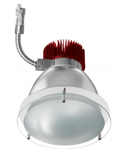 Elco Lighting E612L0827W2 6" LED Light Engine with Drop Glass Trim 8.8W, 2700K, 850lm, Beam Angle 60° - White Finish - Sonic Electric