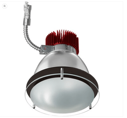 Elco Lighting E612L6040B2 6" LED Light Engine w/Drop Glass Trim 71.4W, 6000lm, 4000K, 60° Beam - White Finish - Sonic Electric