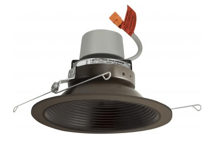 Elco Lighting E614R1235BZ 6" LED Module & Driver with Baffle Trim 15.7W, 3500K, 1250lm, Beam Angle 60° - Bronze Finish - Sonic Electric