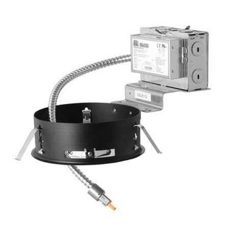Elco Lighting E6LRU12D2 - EM2 6" Remodel Frame with Driver, 1250lm, 120 - 277V, Gen 2, Dimming Triac/ELV/0 - 10V, 12W Emer. Backup - Sonic Electric