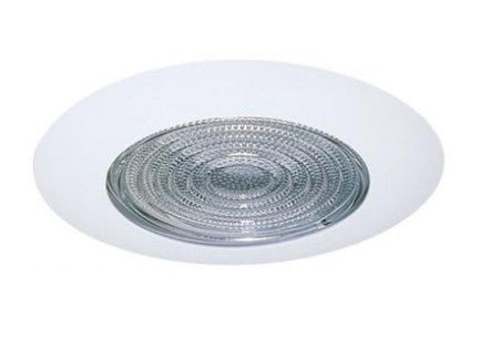 ELCO Lighting EL113SH 6 Inches Shower Trim with Reflector and Fresnel Lens - White Finish - Sonic Electric