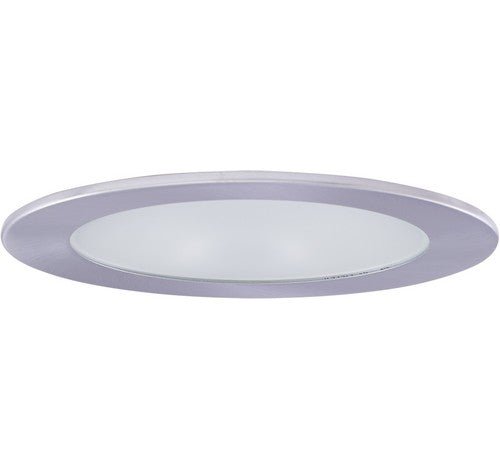 ELCO Lighting EL1412N 4" Adjustable Shower Trim with Clear Reflector and Frosted Lens Trim - Nickel Finish - Sonic Electric