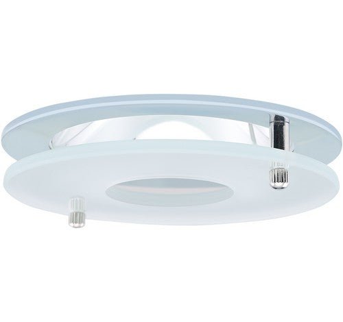 ELCO Lighting EL1426C 4" Chrome Reflector with Suspended Frosted Glass Trim Chrome Ring - Sonic Electric
