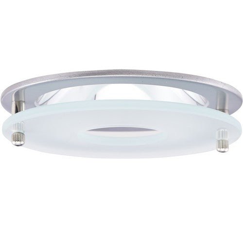 ELCO Lighting EL1426N 4" Chrome Reflector with Suspended Frosted Glass Trim Nickel Ring - Sonic Electric