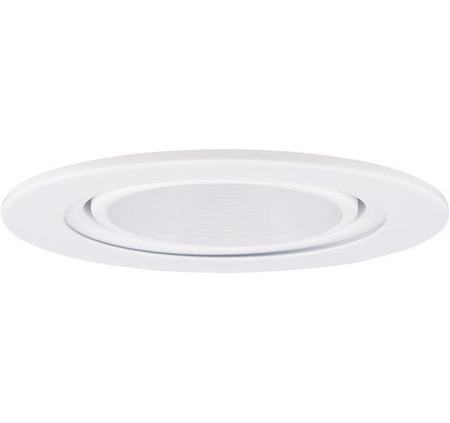 ELCO Lighting EL1433W 4" Gimbal Ring with Baffle Trim - White Finish - Sonic Electric