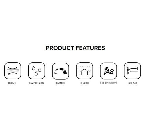 ELCO Lighting EL1499ICEA 50W 4" Low Voltage Airtight IC Housing - Black Finish - Sonic Electric