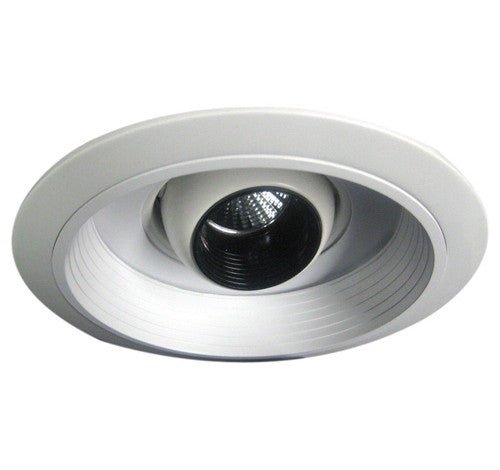ELCO Lighting EL1518W 6" Baffle with Regressed Eyeball Trim - White Finish - Sonic Electric