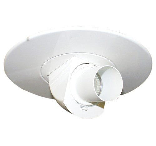 ELCO Lighting EL2587W 6" Adjustable Pull Down with Directional Snoot Trim - White Finish - Sonic Electric
