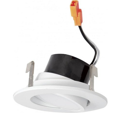 ELCO Lighting EL31330W 3" Round LED Adjustable Gimbal Insert Recessed Lighting Trim - White Finish - Sonic Electric
