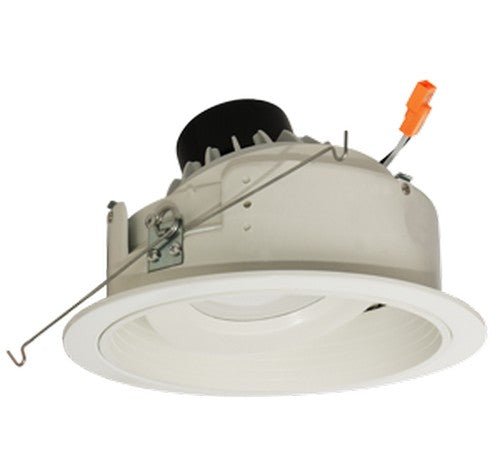 ELCO Lighting EL37627W 15W 6 Inch Round LED Adjustable Phenolic Baffle with PAR30 Gimbal Insert 2700K 1050lm - White Finish - Sonic Electric