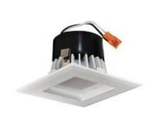 ELCO Lighting EL44130W 4" Square LED Insert Square Baffle Recessed Lighting Trim 3000K - White Finish - Sonic Electric