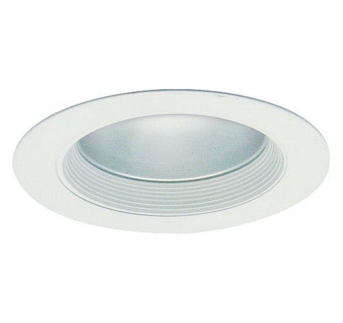 ELCO Lighting EL4422W Mahogany System 4 Inch Baffle Trim with Reflector and Frosted Lens - White Finish - Sonic Electric