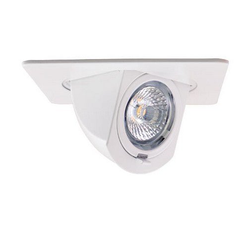ELCO Lighting EL44730W 12.6W 4" Square LED Adjustable Pull - Down Insert 3000K - White Finish - Sonic Electric