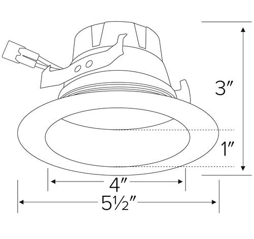 ELCO Lighting EL45530W 10W 4" Builder Round LED Reflector Insert 3000K - White Finish - Sonic Electric