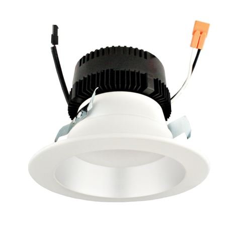 ELCO Lighting EL475CT5DHW 4 Inch 0 - 10V LED Inserts with 5 - CCT and 3 - Lumen Switch Haze/White Ring Finish - Sonic Electric