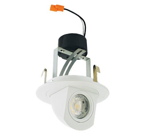 ELCO Lighting EL49727W2 4" Round LED Adjustable Pull - Down Insert 2700K (2nd Generation) - White Finish - Sonic Electric