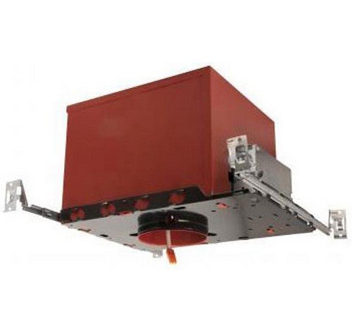 ELCO Lighting EL49FICA Cedar System Contemporary 4 inch New Construction 2 - Hour Fire Rated IC Recessed Lighting Housing 120V - Red Finish - Sonic Electric