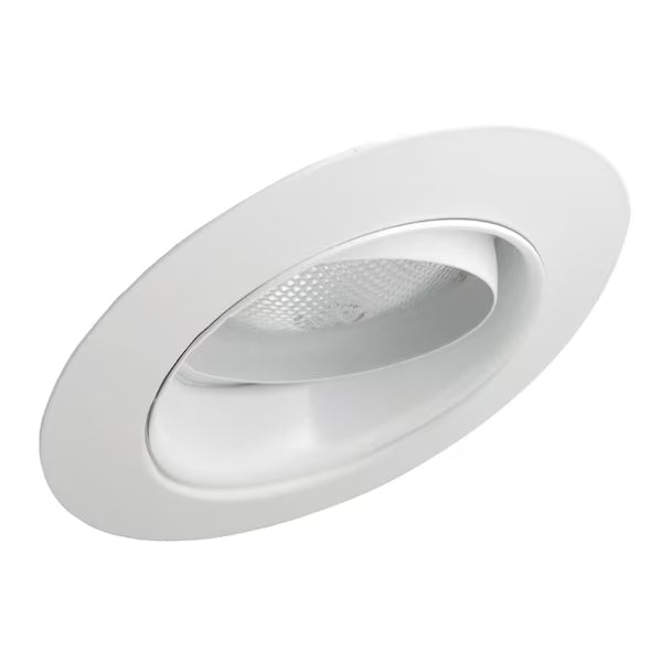 Elco Lighting EL519WW 5" Regressed Eyeball with Reflector Trim - White Finish - Sonic Electric