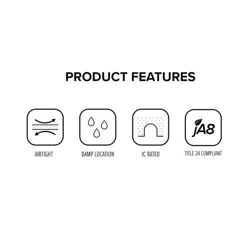 ELCO Lighting EL560RICA 17W Max 5 Inch IC Airtight Shallow Remodel Housing for LED Inserts - Sonic Electric