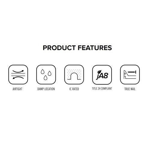 ELCO Lighting EL570RICA 17W 5 Inch Dedicated LED IC Airtight Remodel Housing 120V - Sonic Electric
