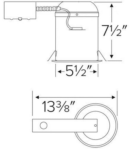 ELCO Lighting EL5RLV 5 Inch Low Voltage Remodel Housing - Sonic Electric