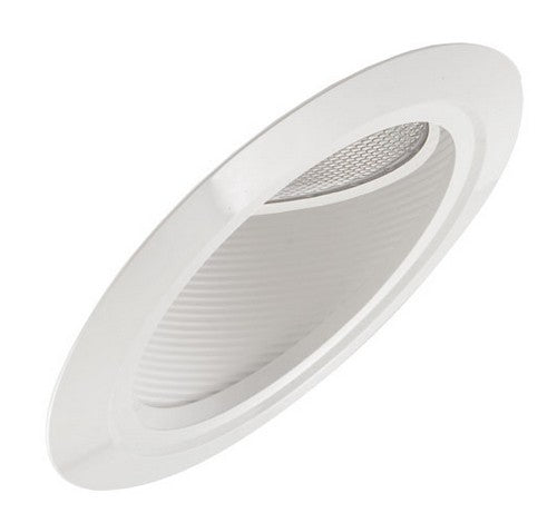 ELCO Lighting EL607W 6" Super Sloped Baffle with PAR38 Gimbal Trim - White Finish - Sonic Electric
