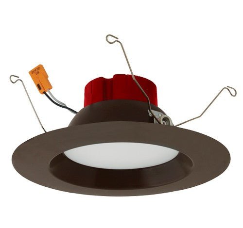 ELCO Lighting EL61530BZ 10W 5" or 6" Round LED Insert Reflector Recessed Lighting Trim 3000K - Bronze Finish - Sonic Electric