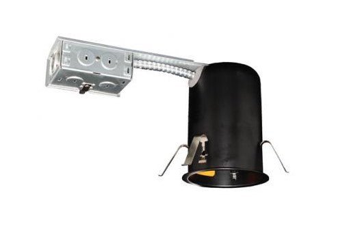 ELCO Lighting EL99RICA 4" IC Remodel Housing With Adjustable Lampholder - Black Finish - Sonic Electric